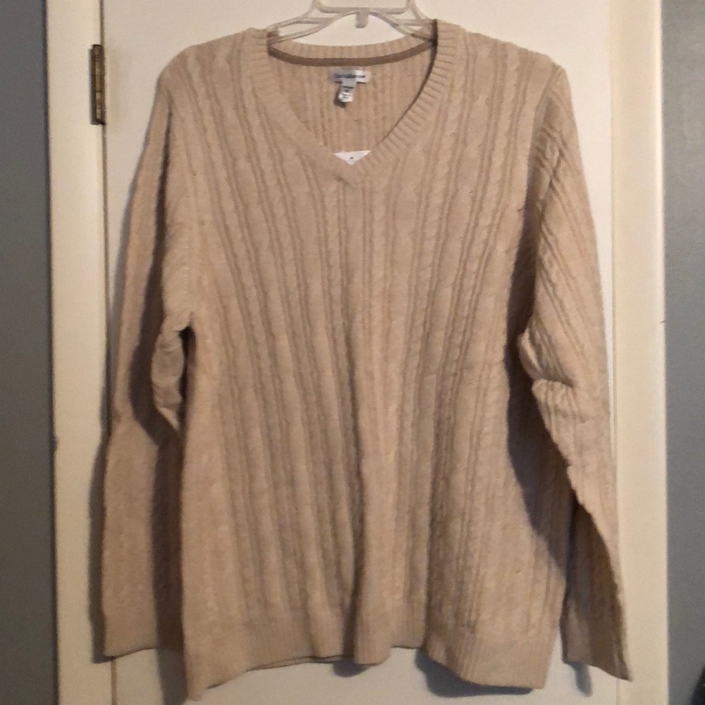 FINAL SALE NWT Croft & Barrow cream cozy sweater